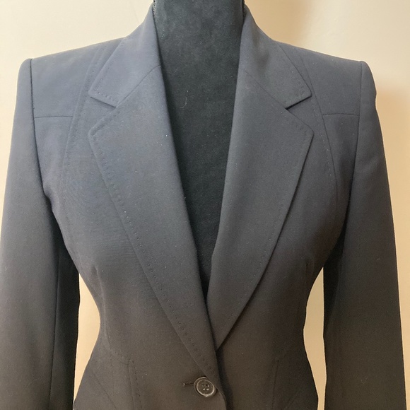 Anne Klein Jacket Blazer, Navy, S 4P - Picture 2 of 12